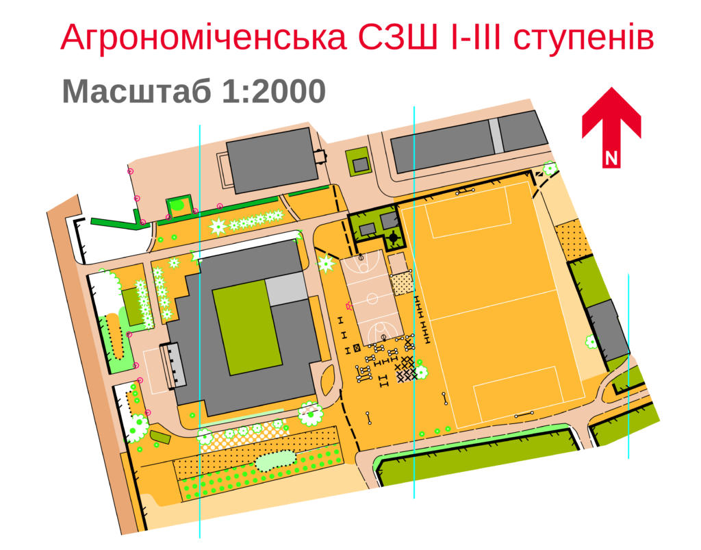 Зразок картосхеми пришкільної території